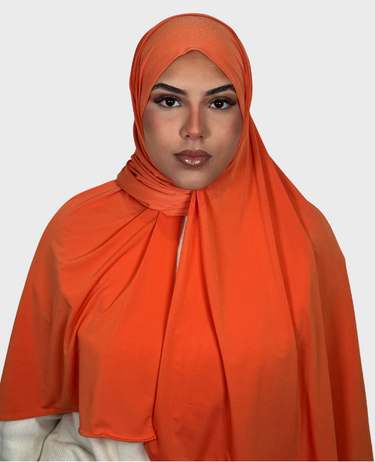 Hijab jersey premium luxe SEDEF - Orange