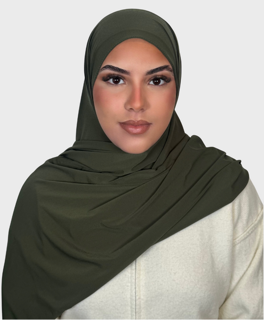Hijab jersey premium luxe SEDEF - Kaki