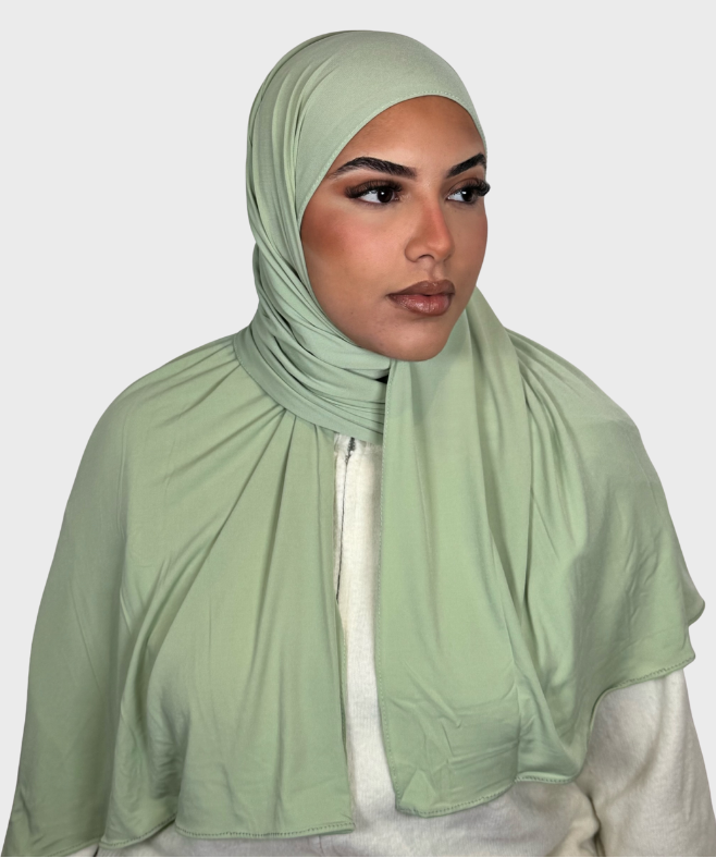 Hijab jersey premium luxe SEDEF - Menthe