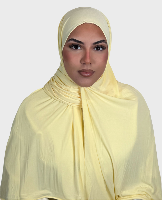 Hijab jersey premium luxe SEDEF - Lemon