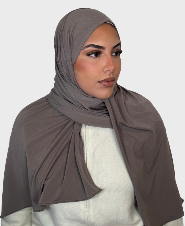 Hijab jersey premium luxe SEDEF - Taupe