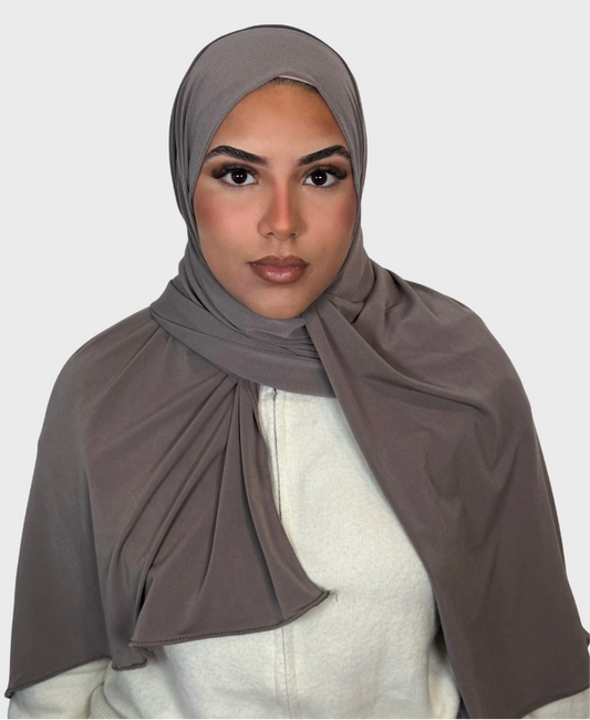 Hijab jersey premium luxe SEDEF - Taupe