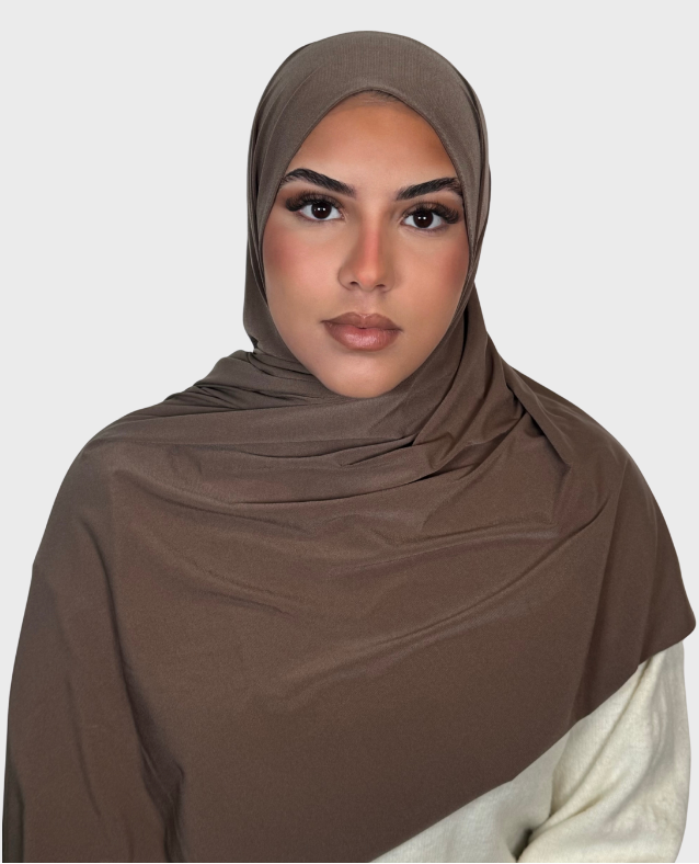 Hijab jersey premium luxe SEDEF - Cacao