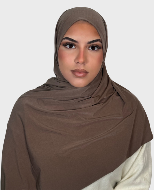 Hijab jersey premium luxe SEDEF - Cacao