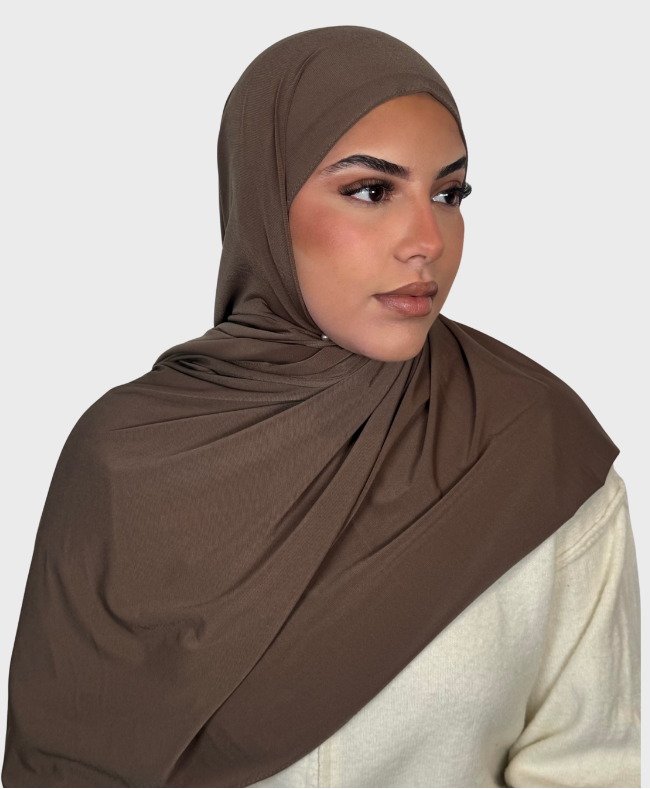 Hijab jersey premium luxe SEDEF - Cacao