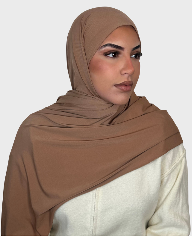 Hijab jersey premium luxe SEDEF - Camel