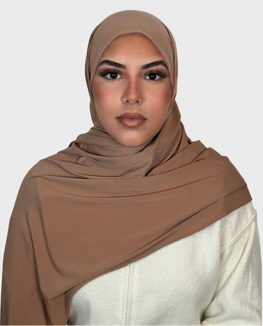 Hijab jersey premium luxe SEDEF - Camel
